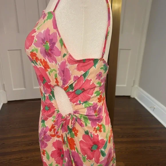 Bershka Mini Dress with Side Cutouts - Picture 2 of 3